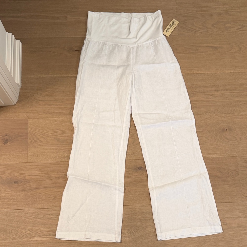 Women's Wide Leg White Pants